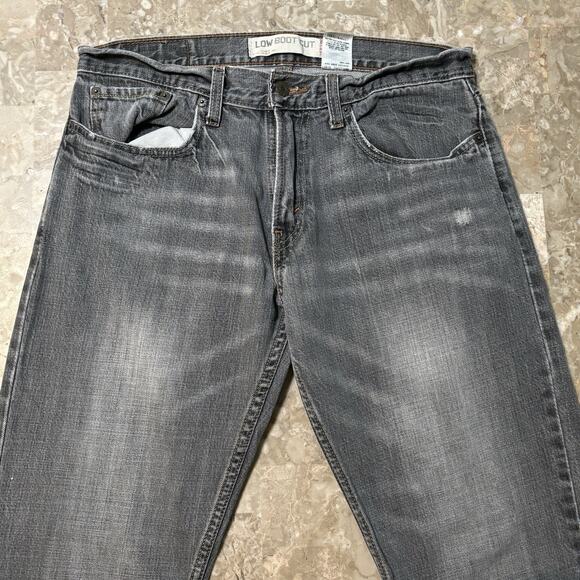 Levis Jeans Mens 31x30 Black Faded 517 Boot Cut Denim Workwear Western Y2K - Picture 1 of 11